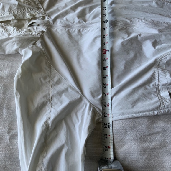 GapFit White Lightweight Outdoor Wind Rain Hooded Jacket size L - Picture 5 of 11